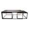 Alaterre Furniture Arcadia Acacia Wood 54" Coffee Table with Nesting Tables, Antiqued Mocha ANAR1175 - alternate 3